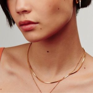 Lucy Williams Square Snake Chain Necklace